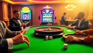 Người chơi tham gia tại bàn poker, thể hiện sự hào hứng của trải nghiệm ứng dụng Bet VIP.