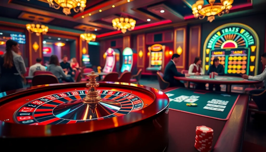 Experience the thrill of high-stakes gambling at https://s88.works/ with luxury poker tables and vibrant slot machines.
