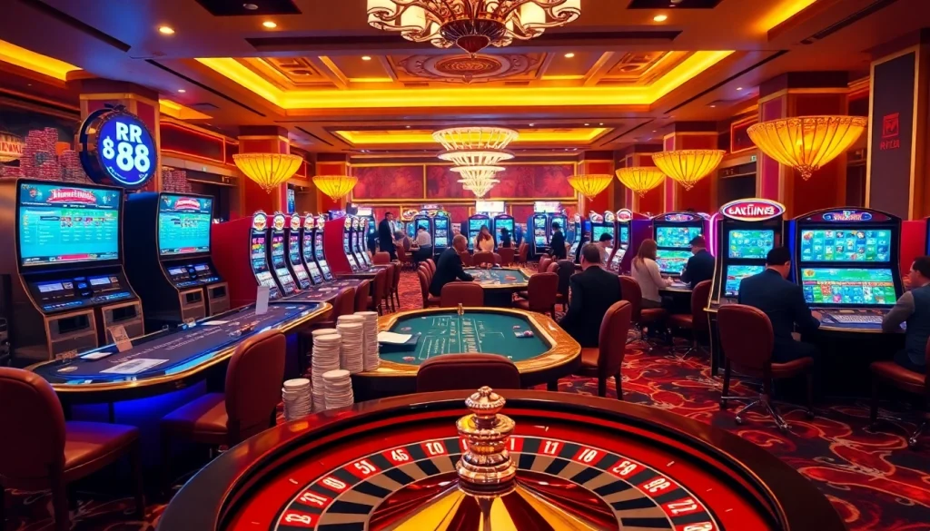 Experience excitement at rr 88 with dynamic casino tables and vibrant gaming interfaces.