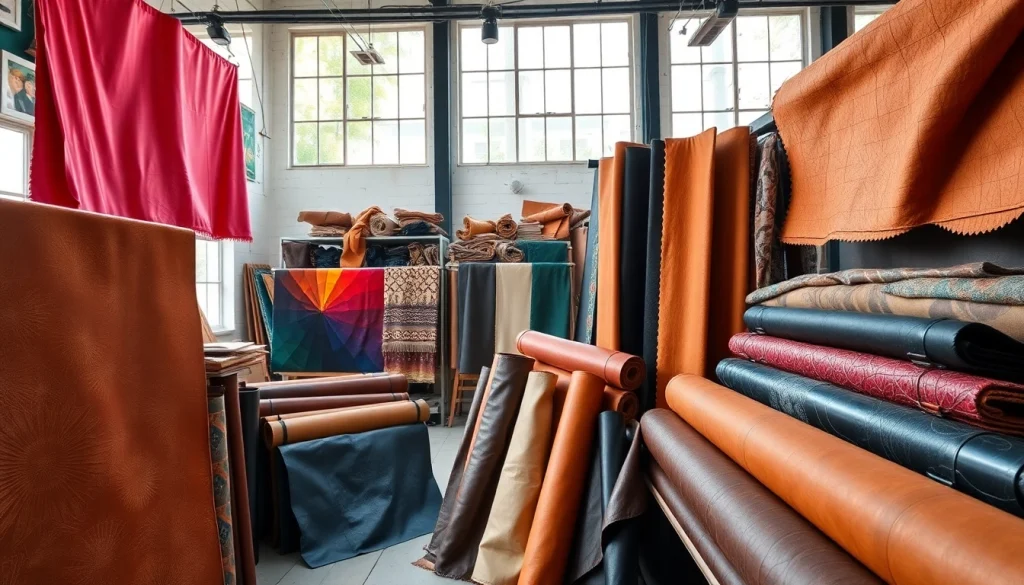 Verken kunst leer in diverse kleuren en texturen voor creatieve projecten.