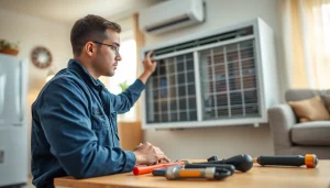 Technician conducts AC repair Glendale AZ emphasizing quality service and professionalism.