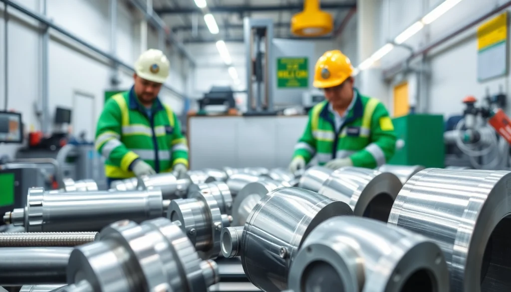 Zinc nickel plating facility in Malaysia showcasing advanced electroplating technology and operators at work.