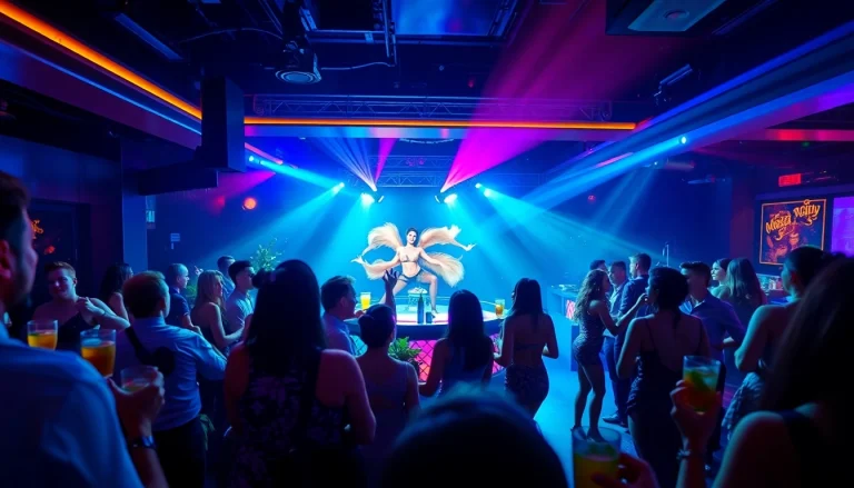 Club sxm nightlife experience with performers, cocktails, and vibrant ambiance.