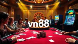 Experience the thrill of online gambling with VN88's exciting casino games and live action.