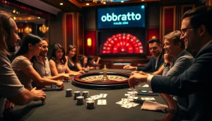 Experience the thrill of winning on OBRALTOTO at an elegant casino with vibrant games.