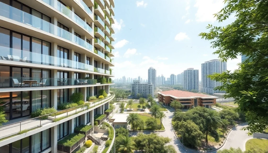 View of the luxurious Tampines EC showcasing modern architecture and vibrant surroundings.