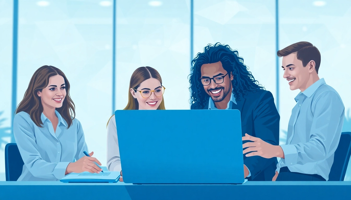 Explore the visual representation of SaaS technology in a collaborative workspace.