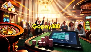 Gopay88 enhances the excitement of casino gaming with vibrant slot machines and engaging players.