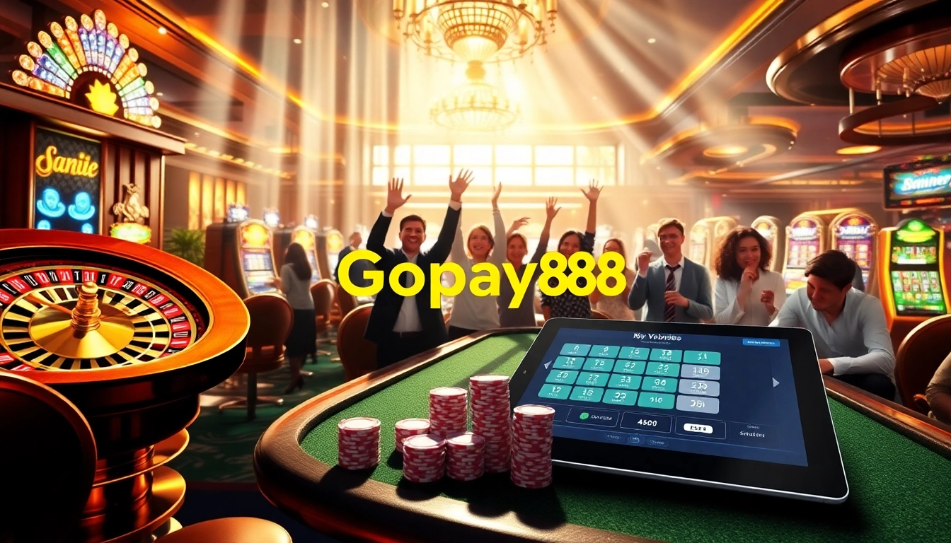 Gopay88 enhances the excitement of casino gaming with vibrant slot machines and engaging players.