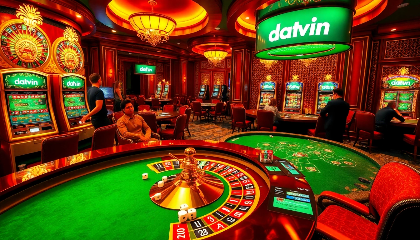 Rasakan momen perjudian yang mendebarkan dengan Datuk Win yang ditampilkan di mesin slot kasino dan meja permainan.