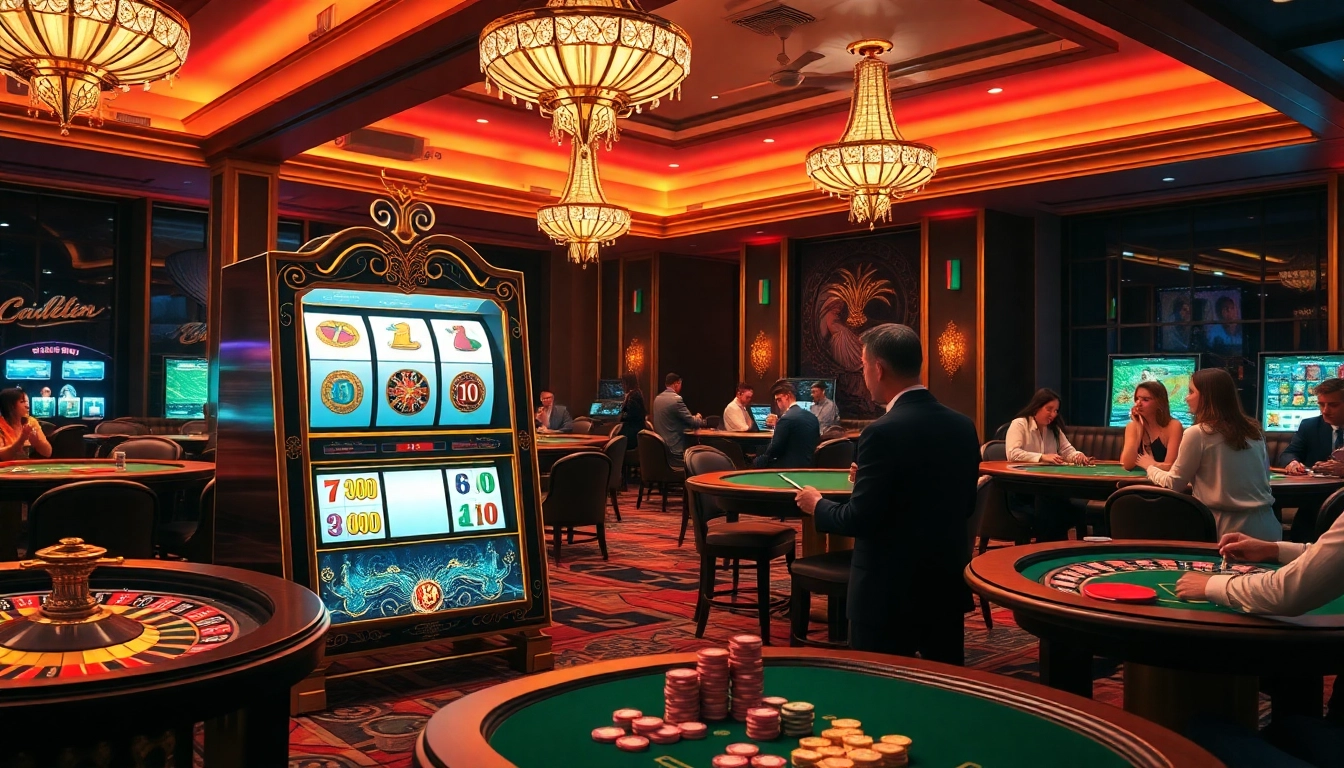 Enjoying exciting gameplay on slot online Naga169 at a luxurious casino.