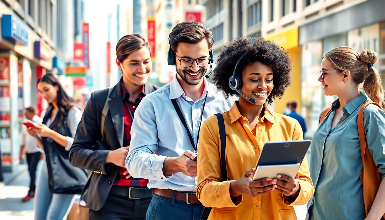 Illustration of diverse professionals demonstrating how many jobs are available in consumer services across various roles.