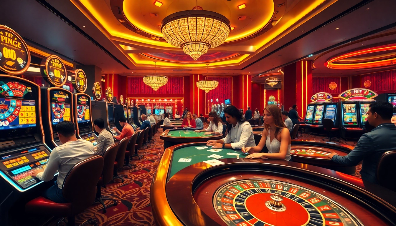 Experience the excitement of gambling at 68VIP with vibrant casino games and engaging players.