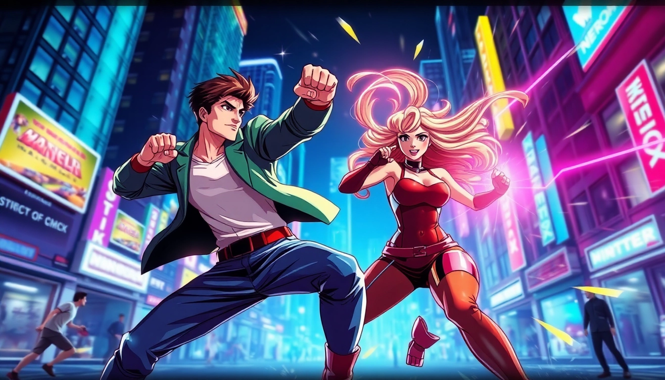 뉴토끼 웹툰 장면에서 캐릭터들이 역동적인 전투를 펼치는 모습