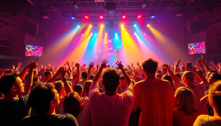 BTS news performance showcasing the group in an energetic concert setting with vibrant colors.