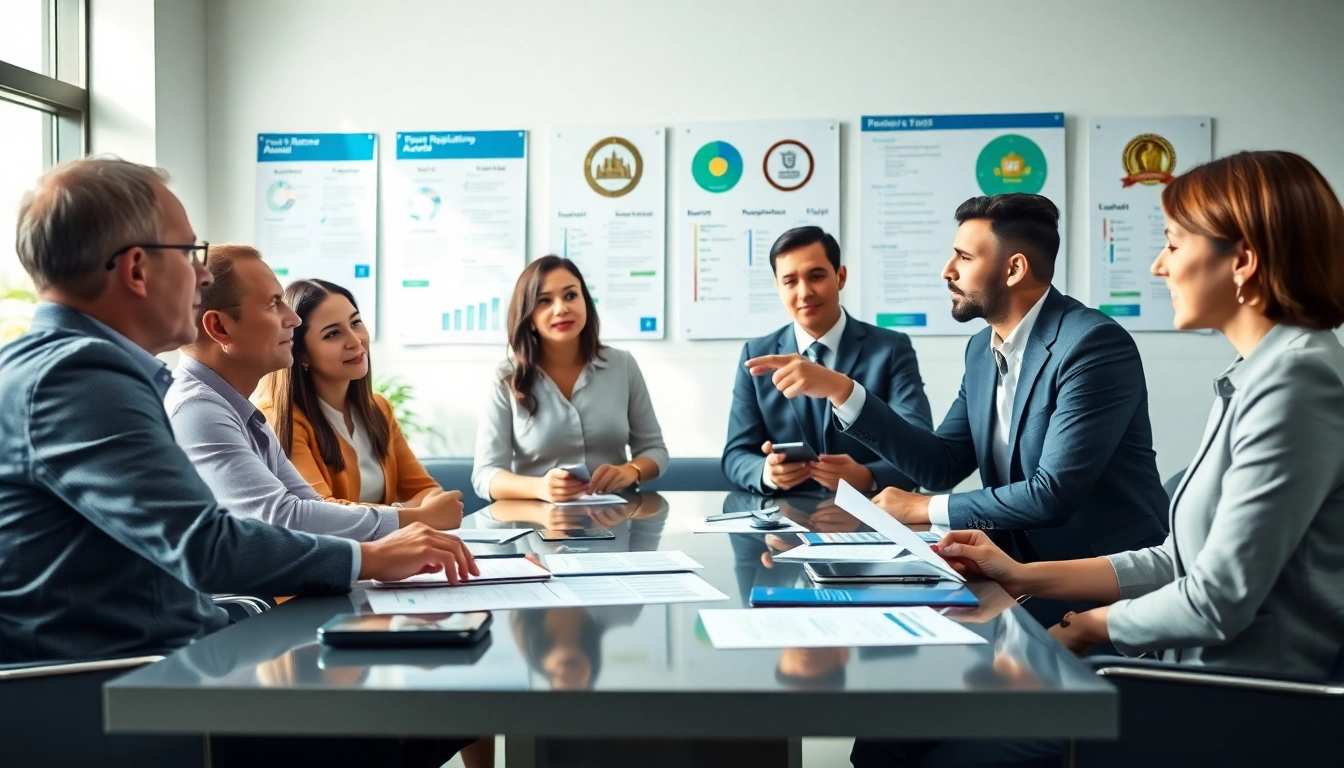 Team collaborates on das 142 regulatory processes in a modern office setting.