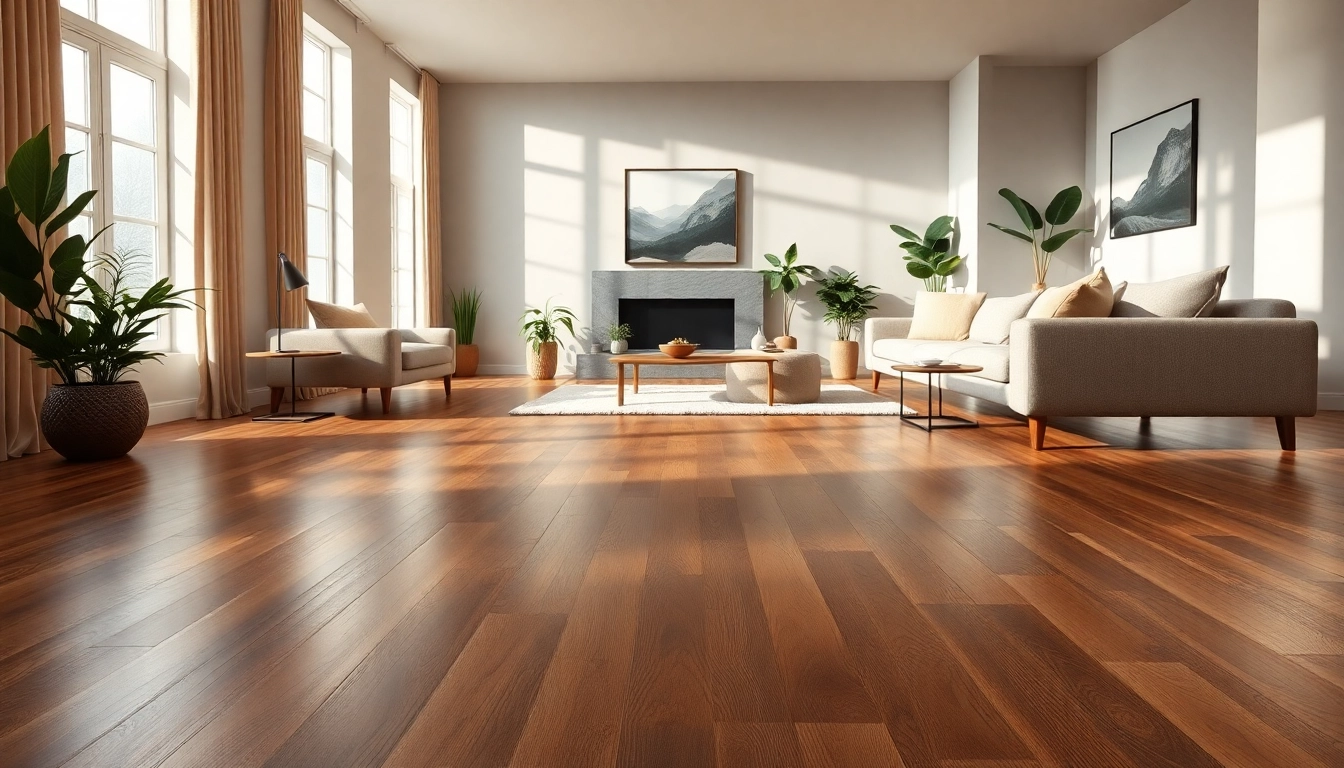 Discover stunning flooring options featured in a modern living room with natural light.