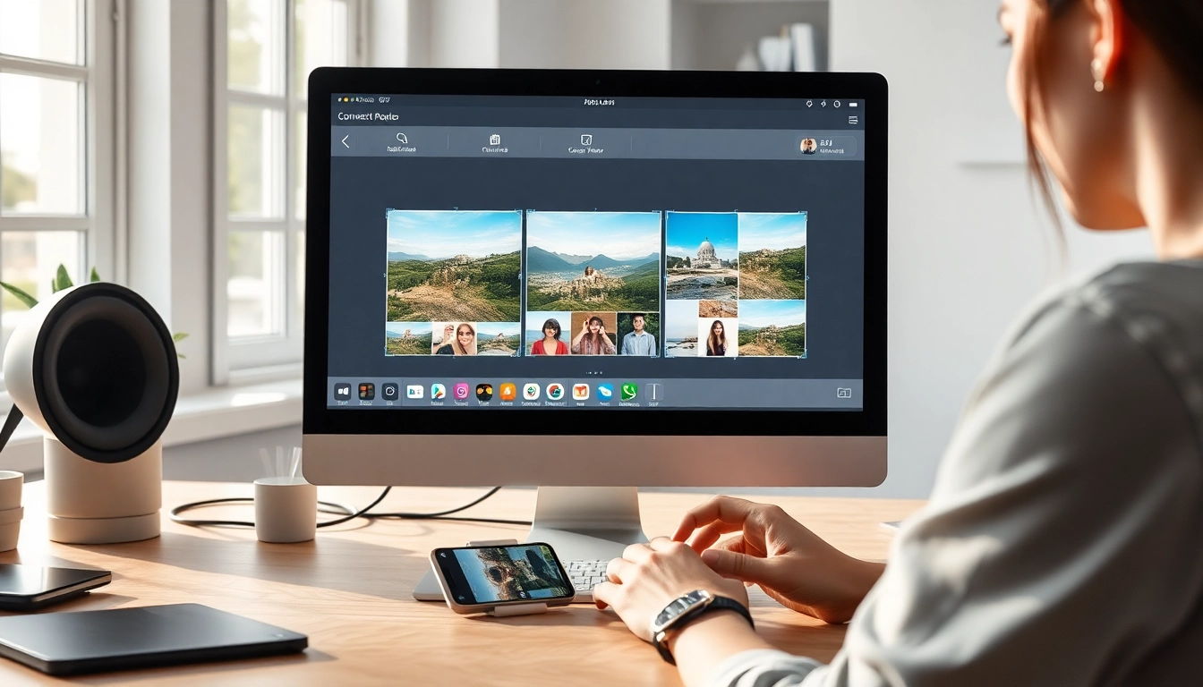 Transform images to square, showcasing editing tool in action.