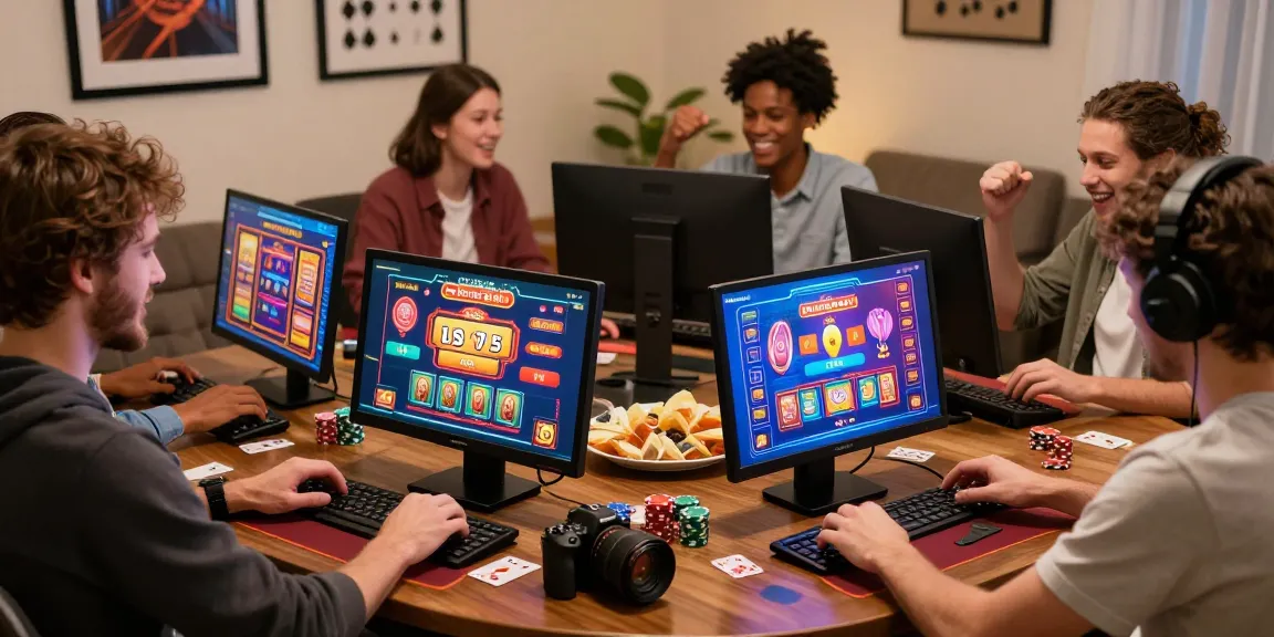 Des joueurs profitant de l'excitation des jeux de casino fiables en ligne dans un cadre confortable à la maison.