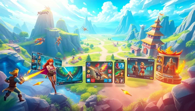 Engaging game interface of Vislio showcasing various genres in a vibrant digital environment.