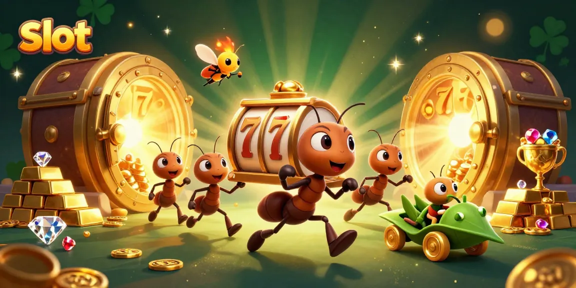 Slot memberikan pengalaman menarik dengan tim semut beraksi, membawa simbol slot raksasa dalam suasana kasino yang megah.