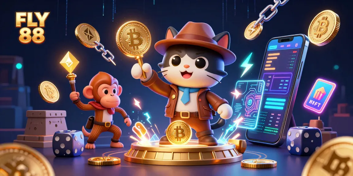 Experience thrilling gameplay with FLY 88 as an archaeologist cat uncovers casino treasures.