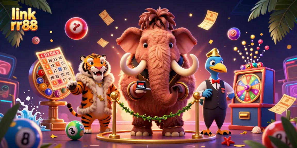 Engage with exciting games at link rr88 while enjoying colorful lottery balls and vibrant casino elements.