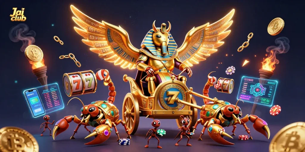 Engage with Jai club's vibrant casino experience through a dynamic gaming illustration