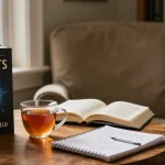 Explore T Allen Greenfield's book UFOnauts at https://tallengreenfield.com, surrounded by cozy reading atmosphere.