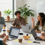 Young entrepreneurs collaborating at a startup workspace, inspired by insights from https://www.startsomethingpc.com.